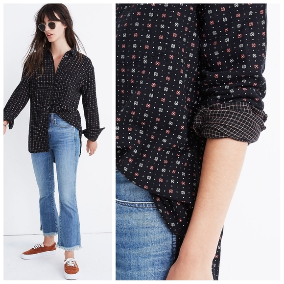 Madewell Tops - MADEWELL OVERSIZED EX-BOYFRIEND SHIRT
